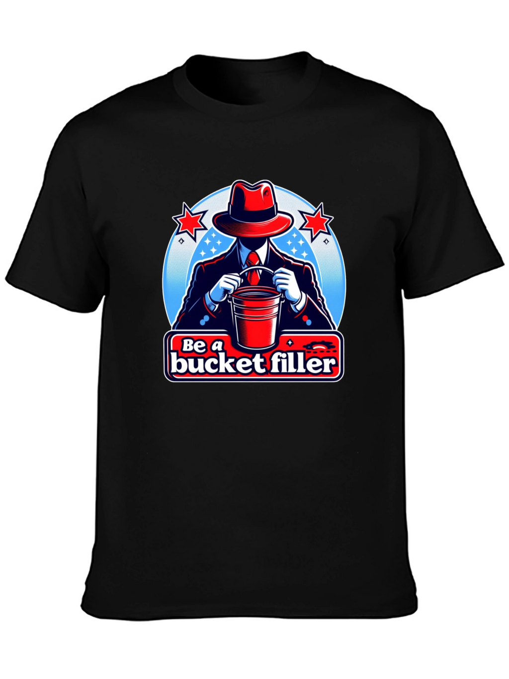 Be a Bucket Filler Graphic T-Shirt - Black