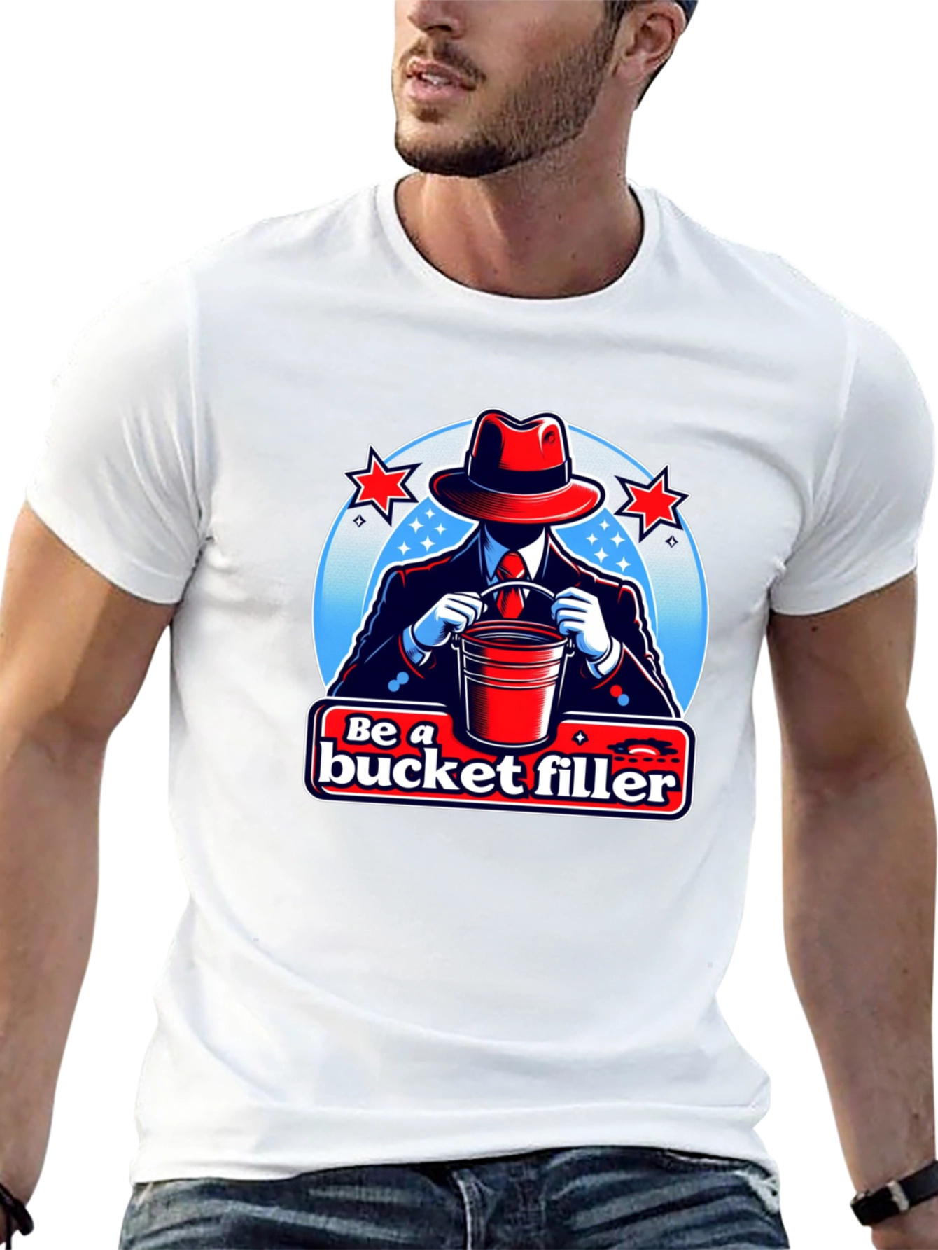 Be a Bucket Filler Graphic T-Shirt - Black