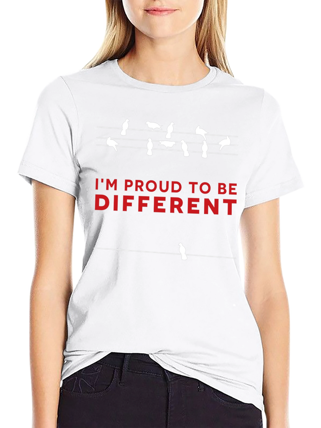 Im Proud to Be Different T-Shirt - Bird Design