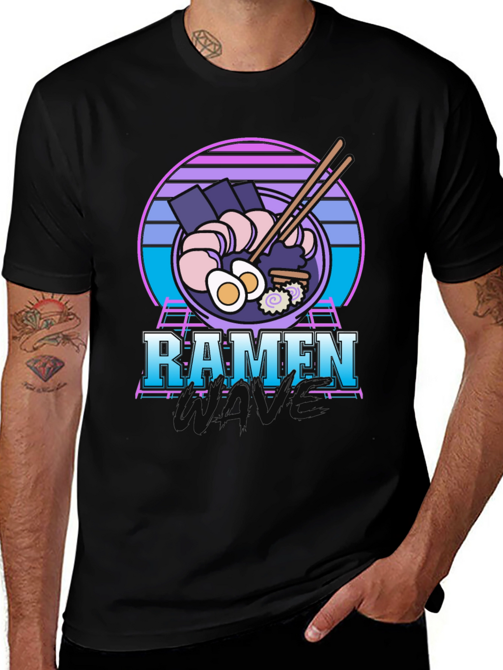 Retro Ramen T-Shirt - 80s Vaporwave Style Tee