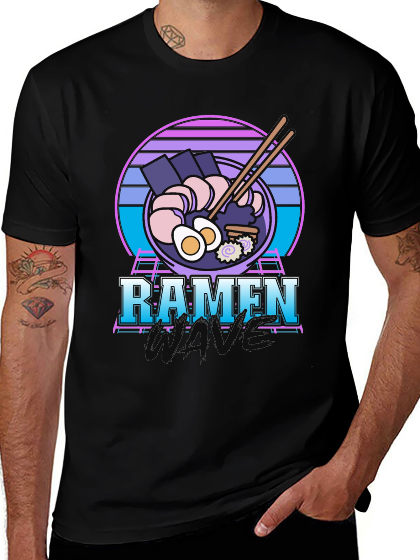 Retro Ramen T-Shirt - 80s Vaporwave Style Tee