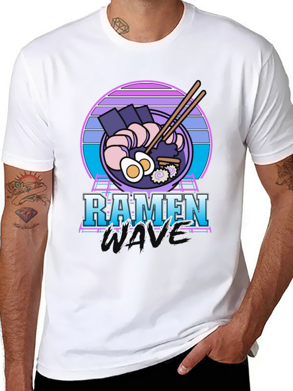 Retro Ramen T-Shirt - 80s Vaporwave Style Tee