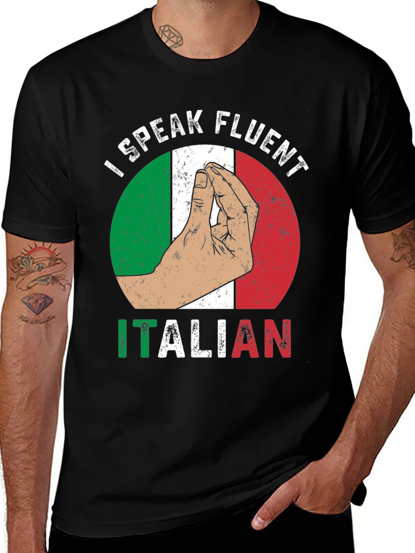 I Speak Fluent Italian Graphic T-Shirt