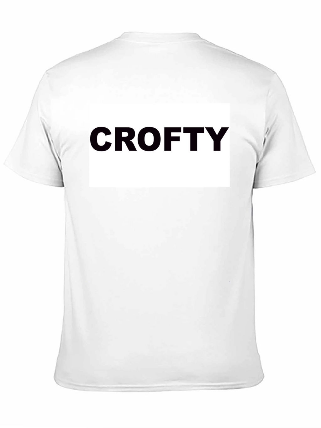 Crofty Black T-Shirt - Bold Statement Tee