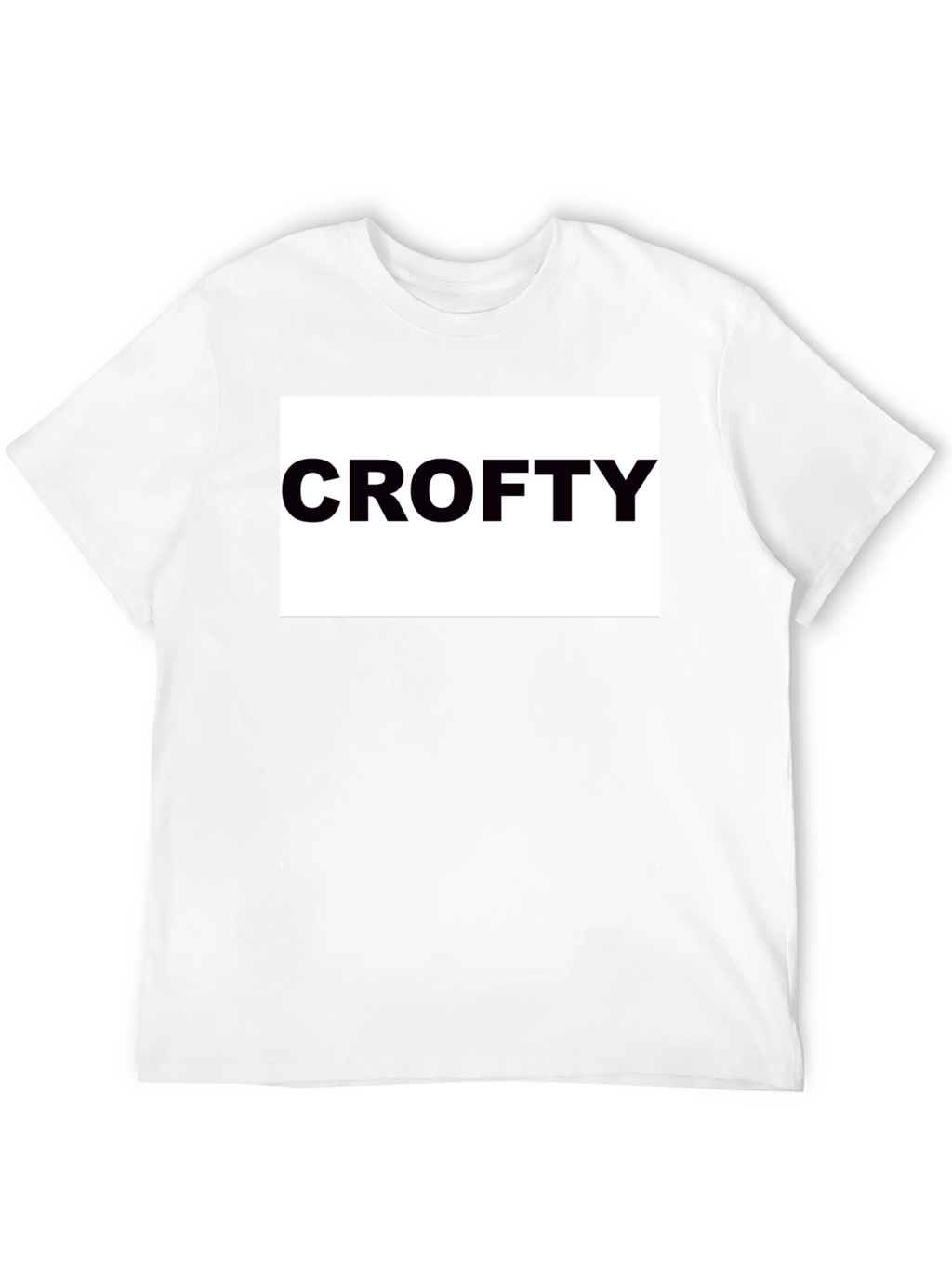 Crofty Black T-Shirt - Bold Statement Tee