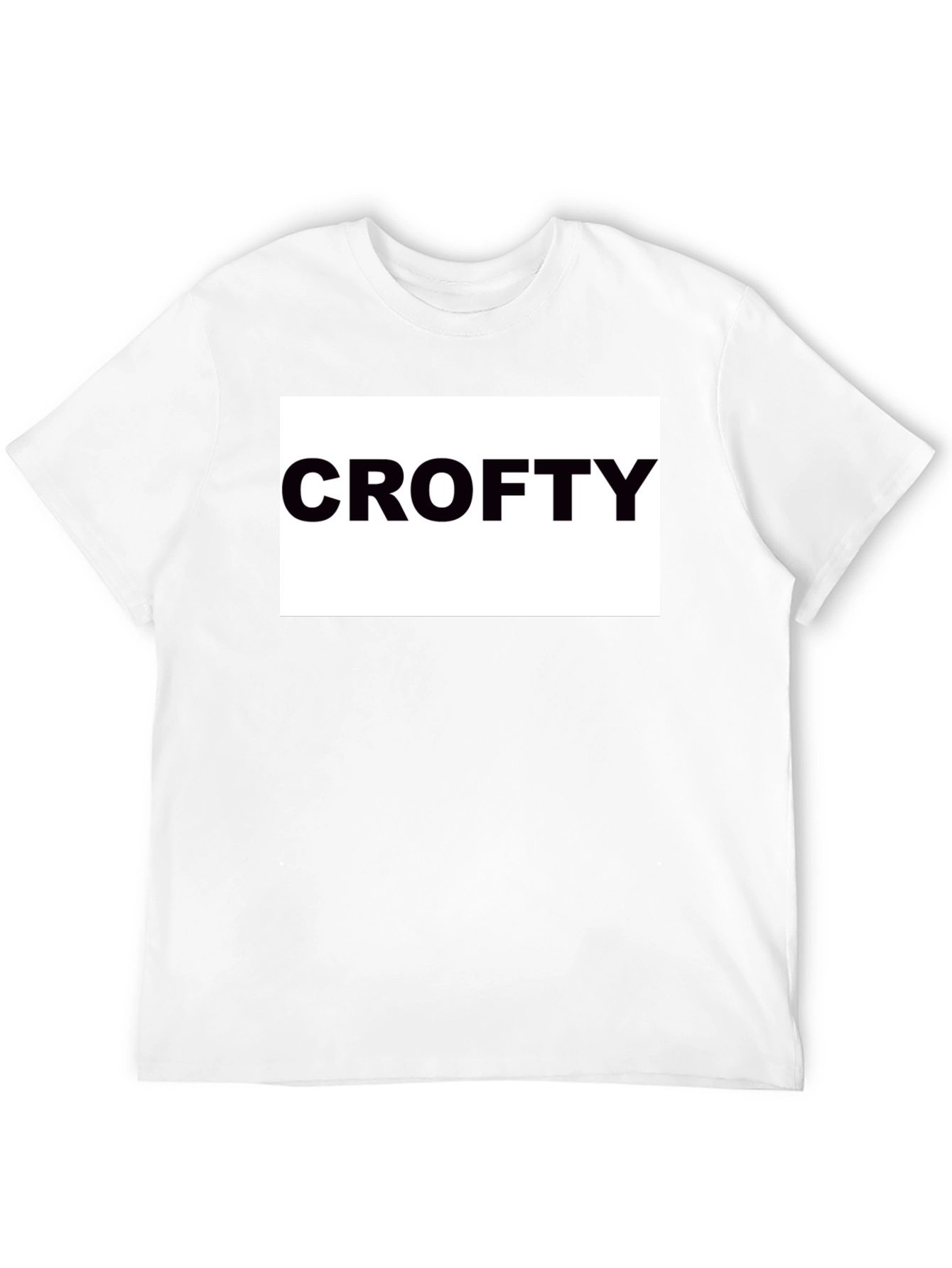 Crofty Black T-Shirt - Bold Statement Tee