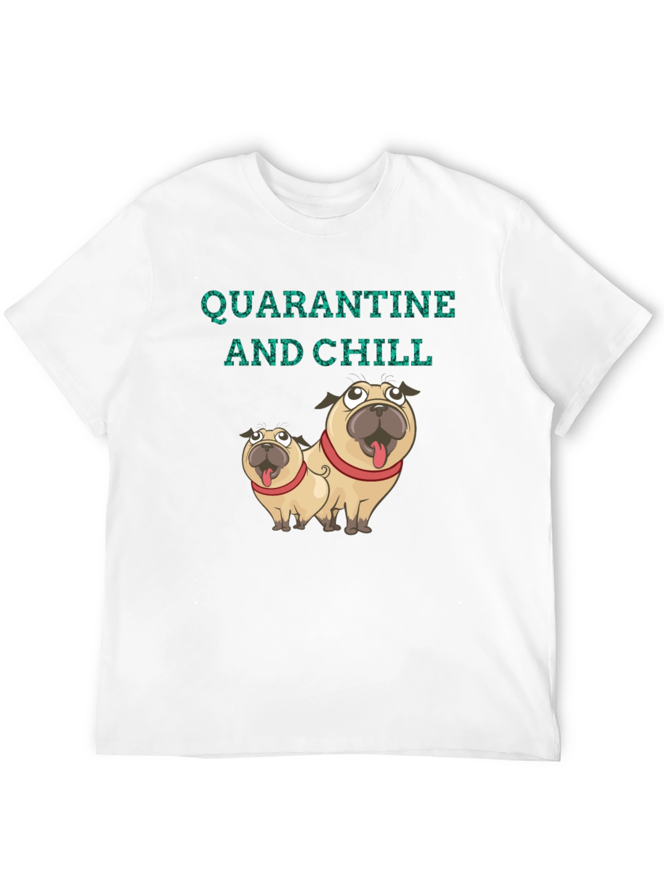 Quarantine & Chill Pug Graphic Tee