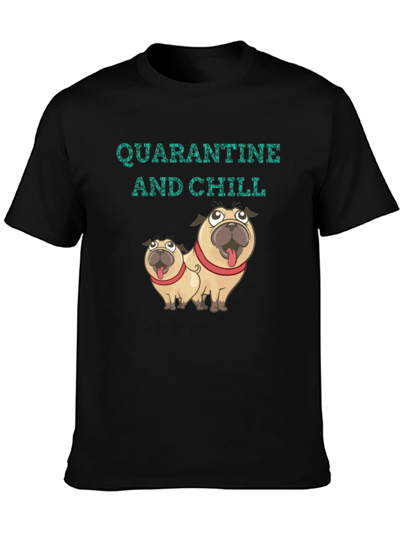 Quarantine & Chill Pug Graphic Tee