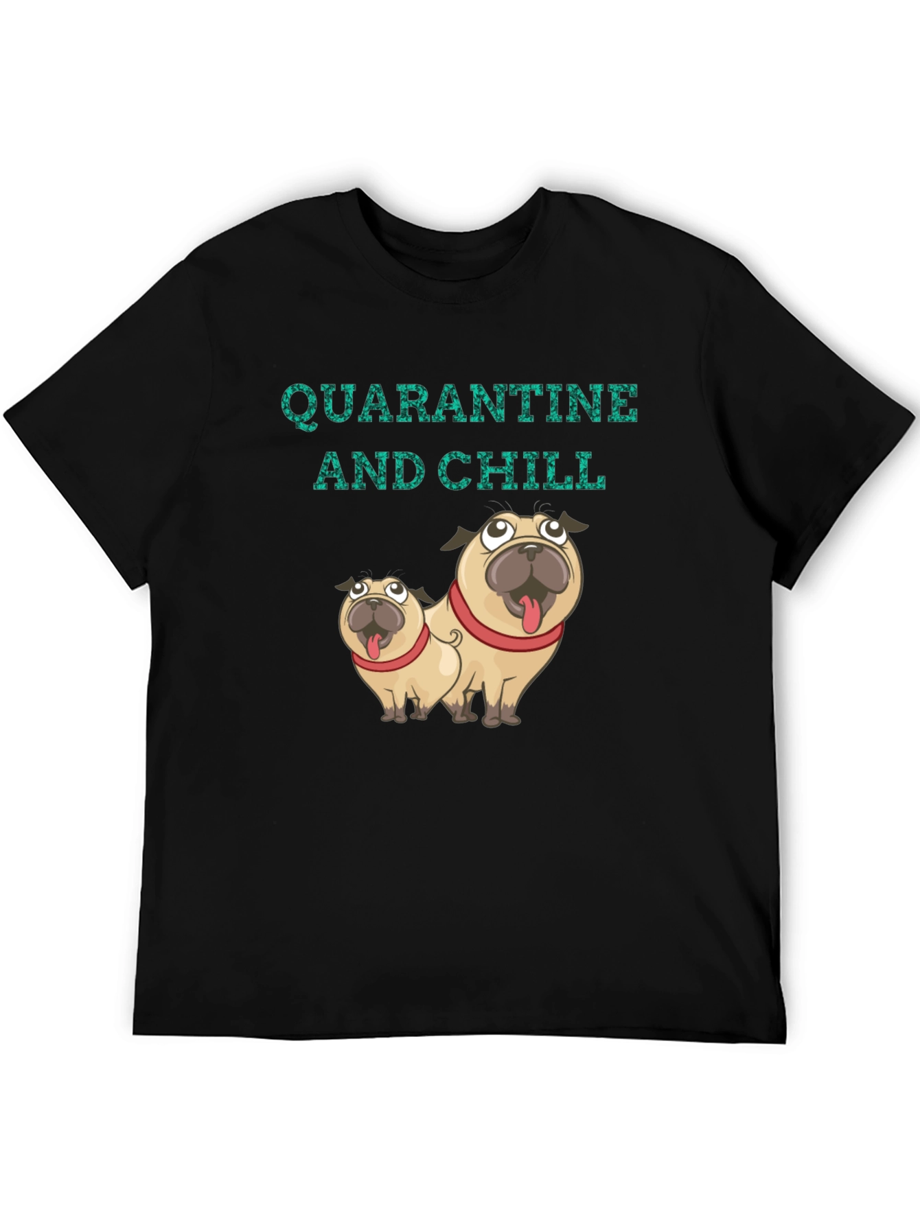 Quarantine & Chill Pug Graphic Tee