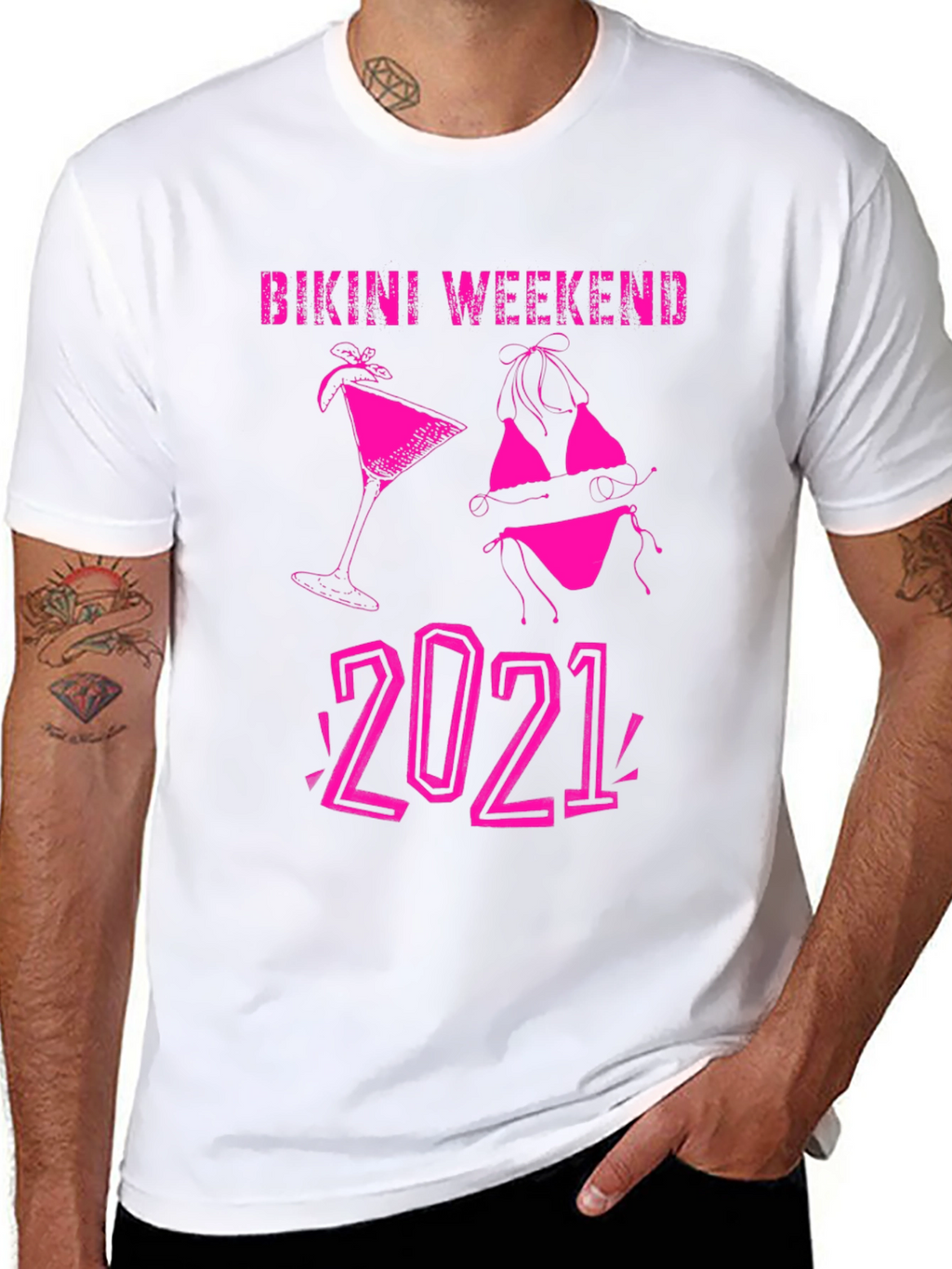 Bikini Weekend 2021 T-Shirt - Black