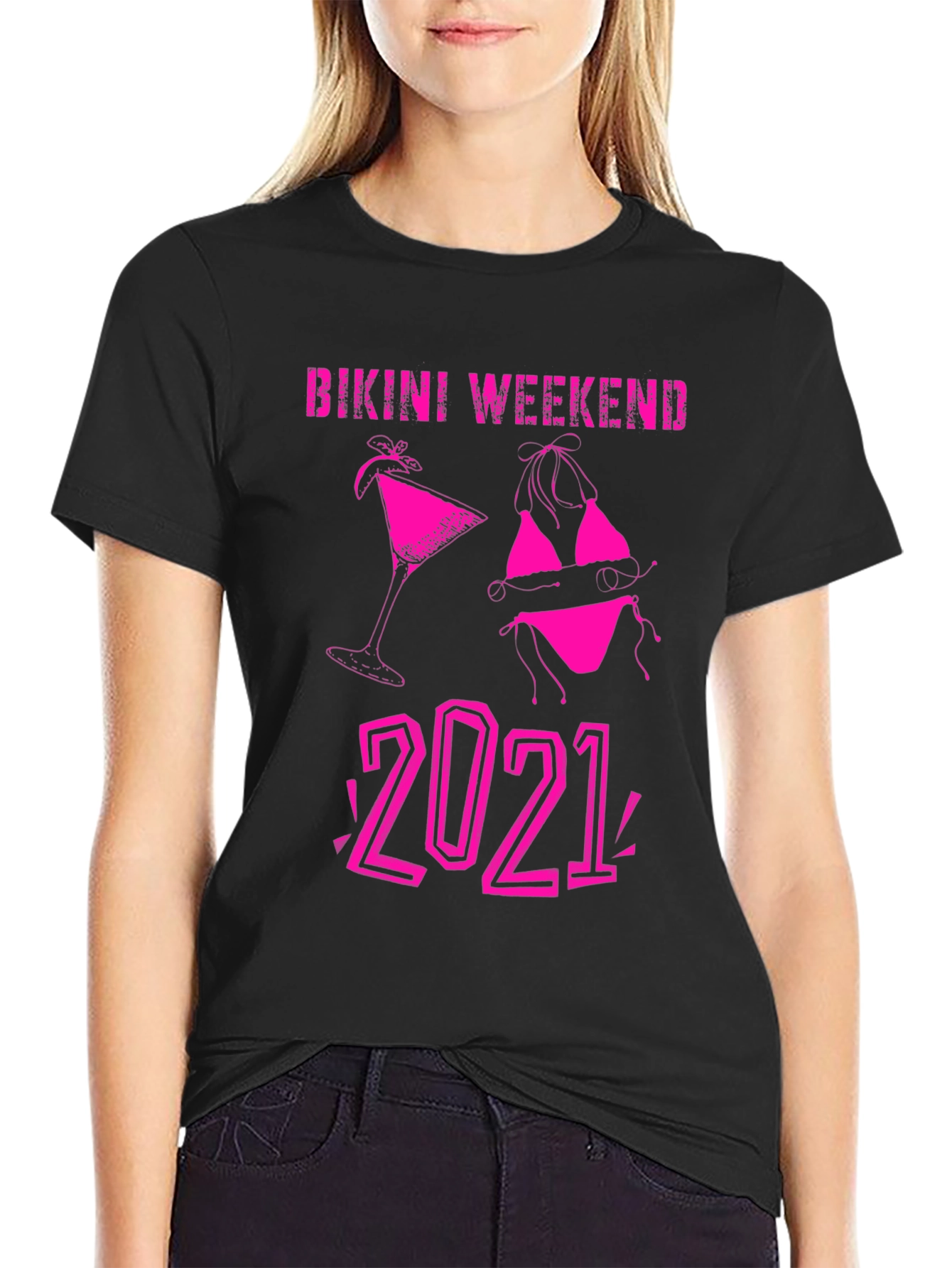 Bikini Weekend 2021 T-Shirt - Black