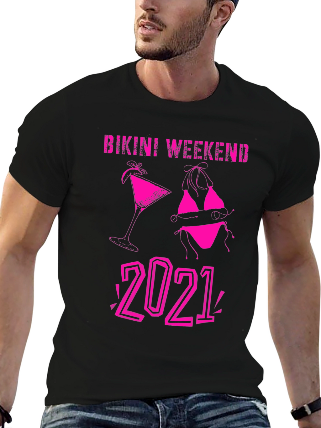Bikini Weekend 2021 T-Shirt - Black