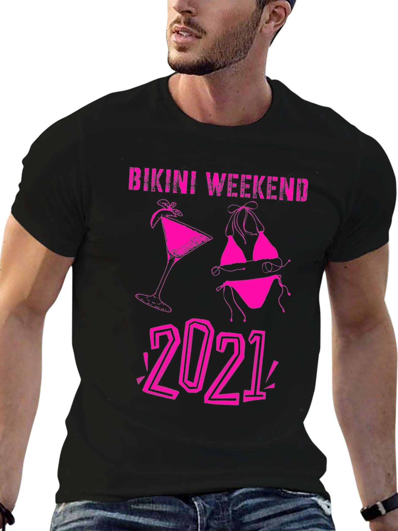Bikini Weekend 2021 T-Shirt - Black