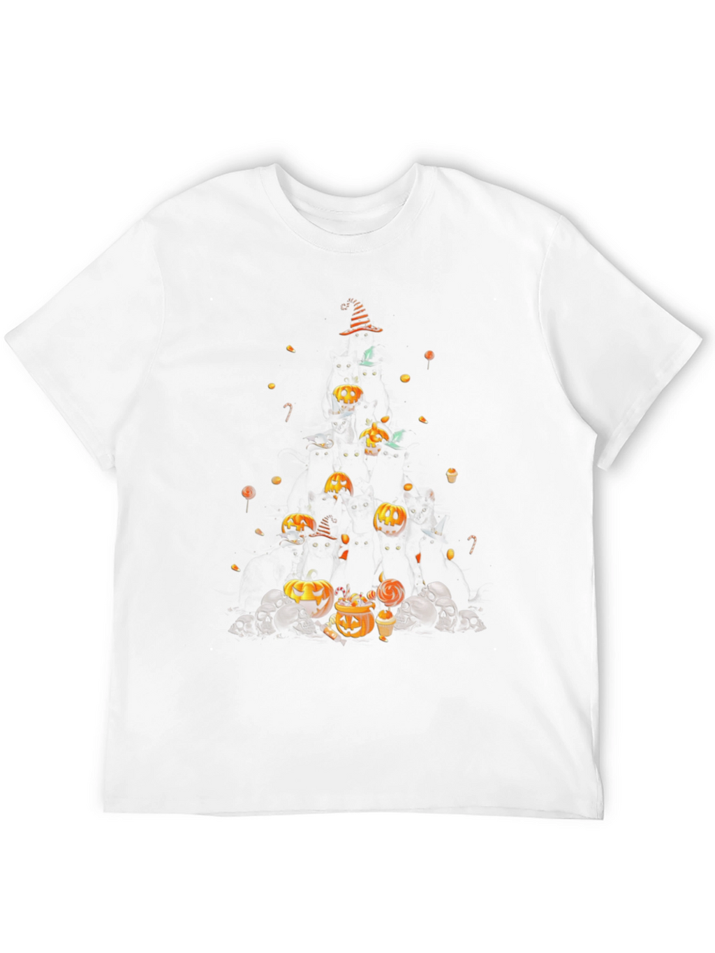 Halloween Pumpkin & Skull T-Shirt