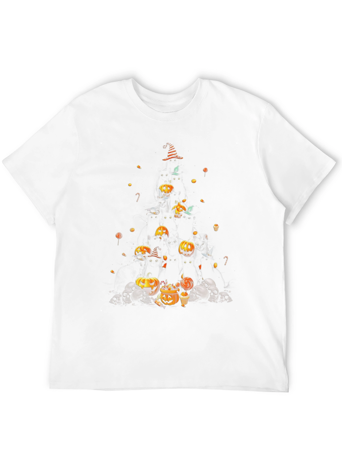 Halloween Pumpkin & Skull T-Shirt