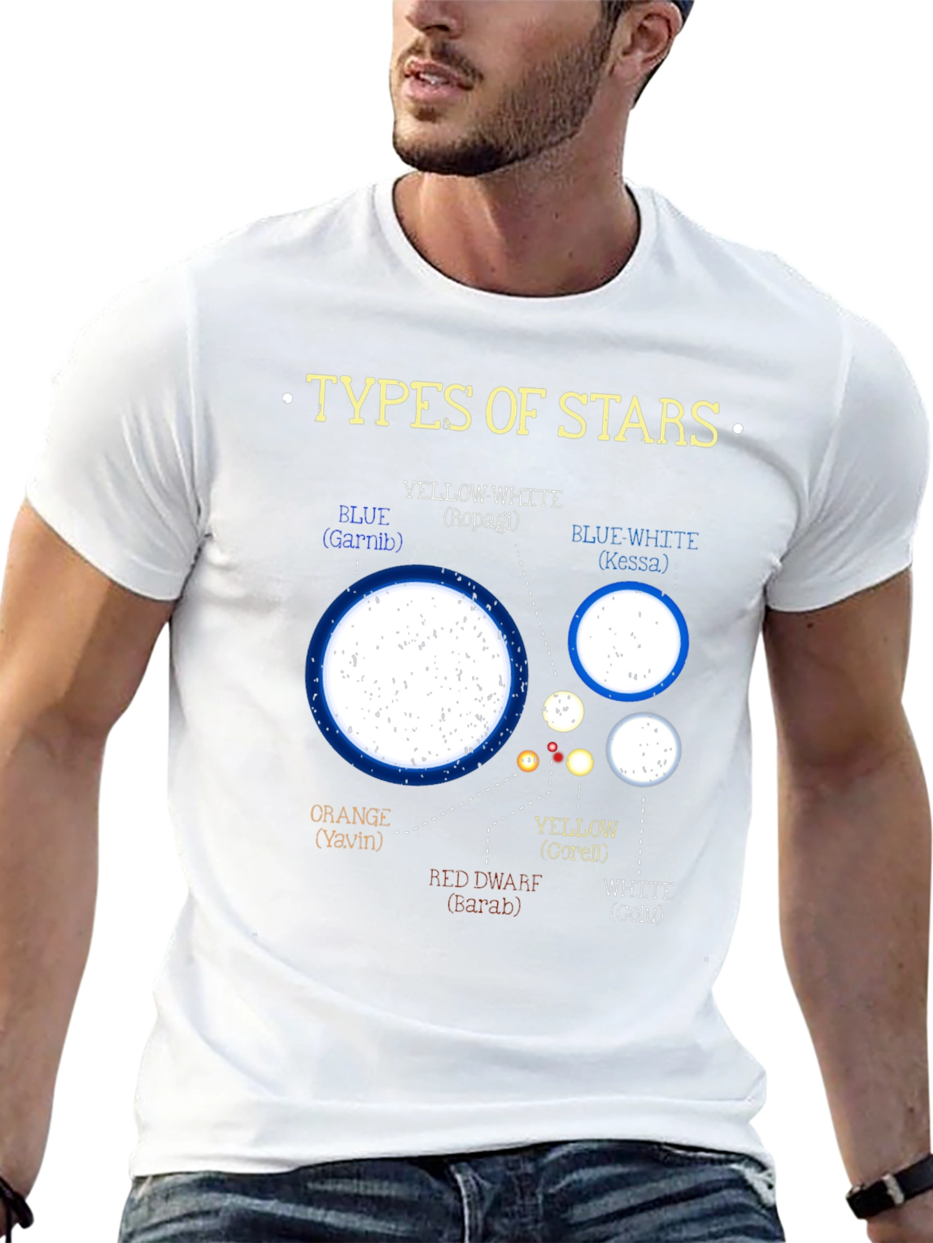 Types of Stars Graphic T-Shirt - Astronomy Tee