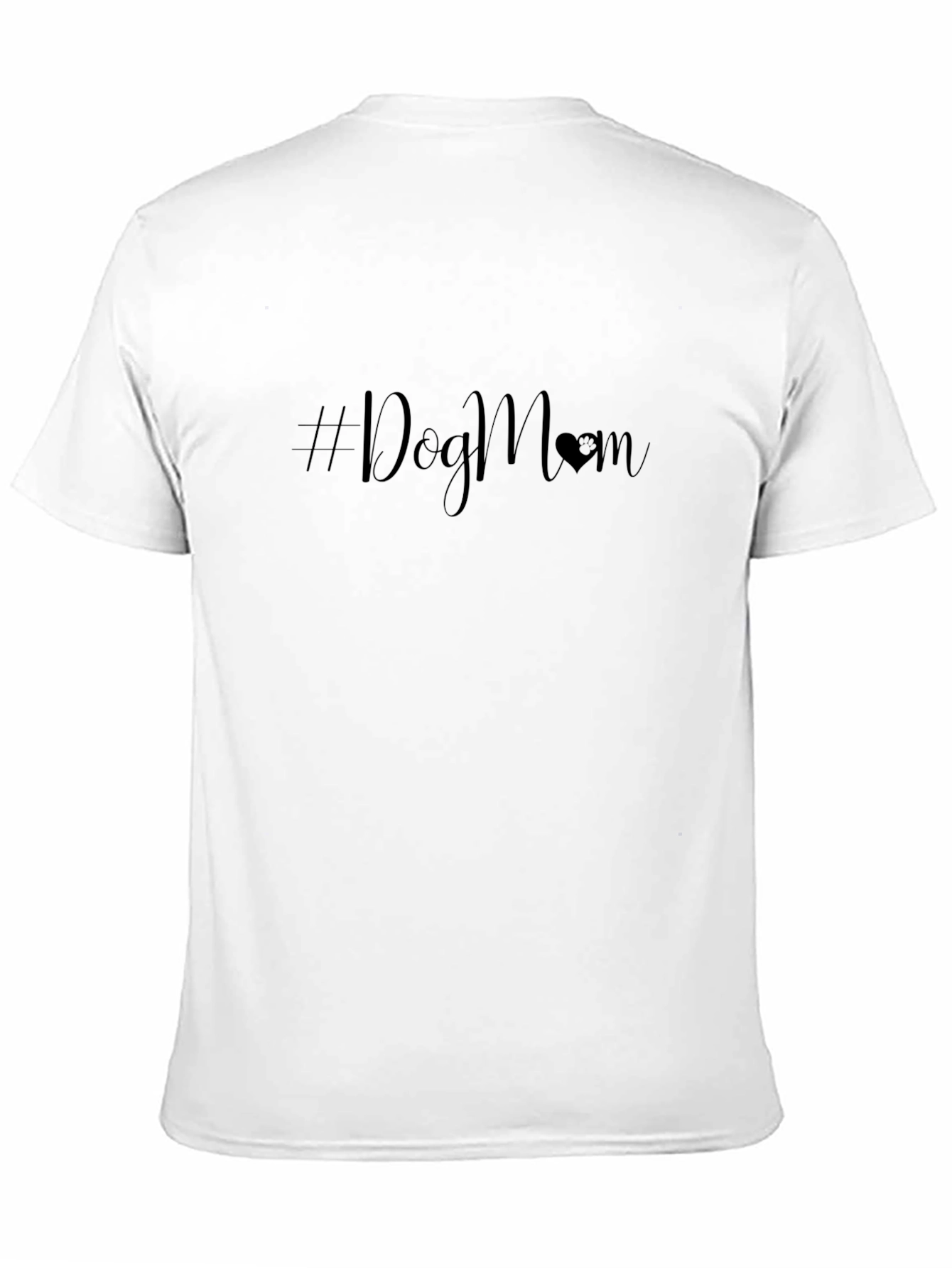 #DogMom Black T-Shirt - Stylish Dog Lover Apparel