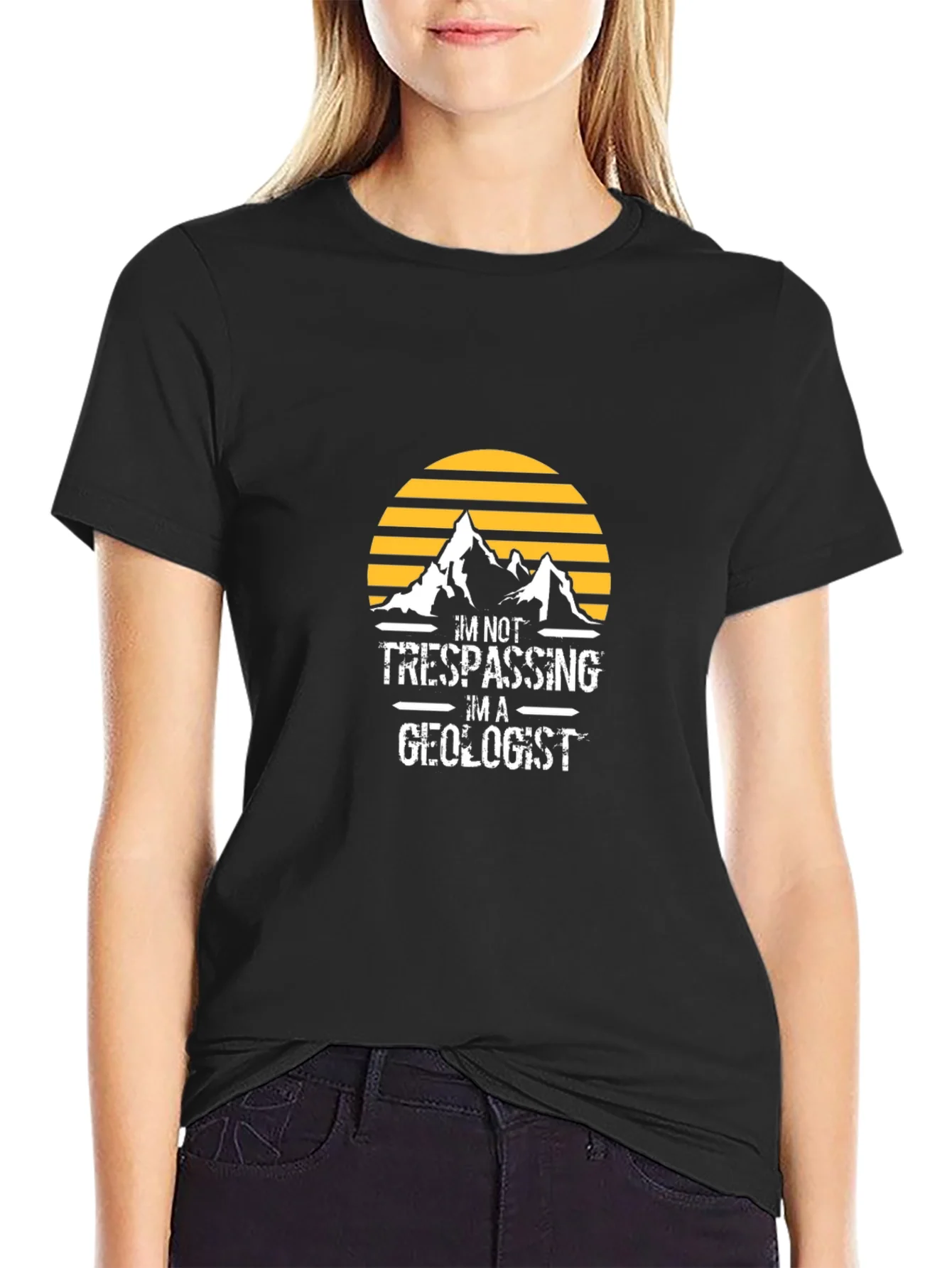 Geologist Graphic T-Shirt - Black Crew Neck