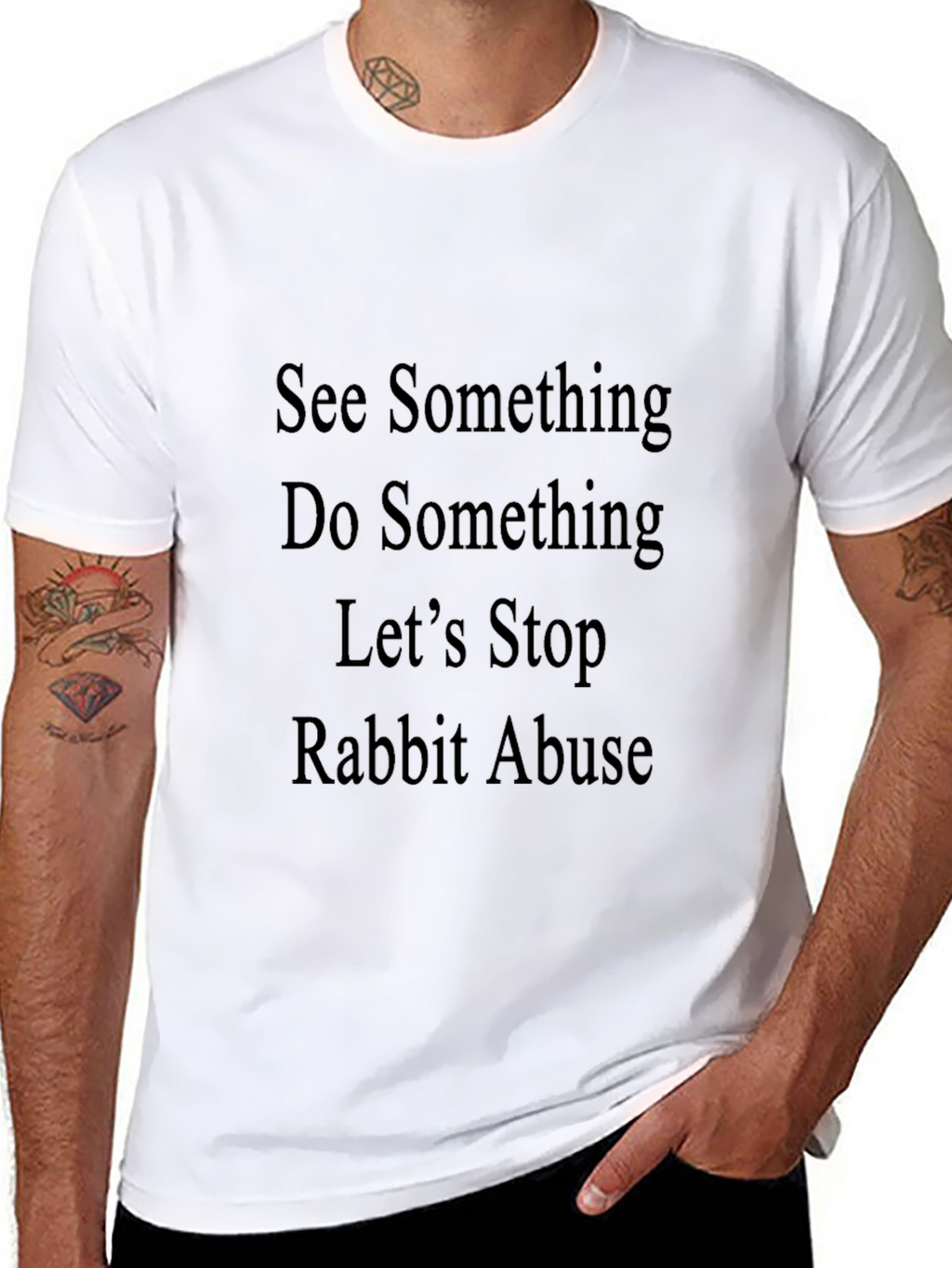 Rabbit Abuse Awareness T-Shirt