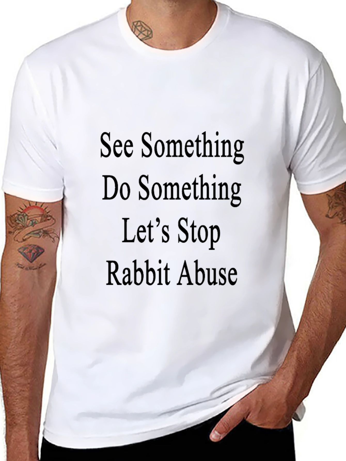 Rabbit Abuse Awareness T-Shirt