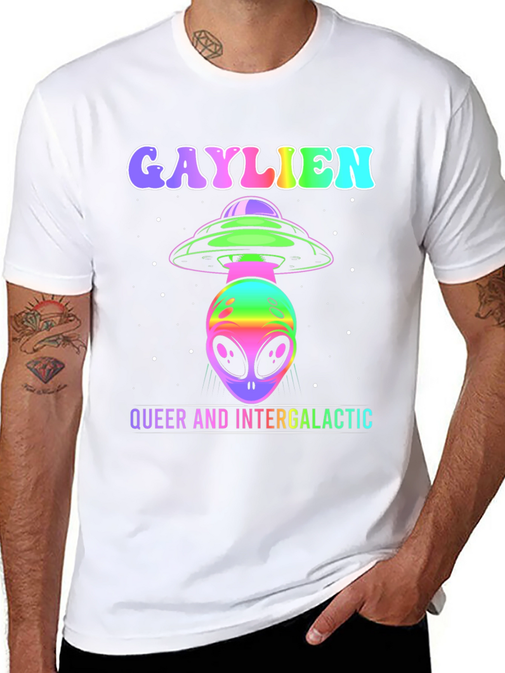 Gaylien T-Shirt - Queer and Intergalactic Design