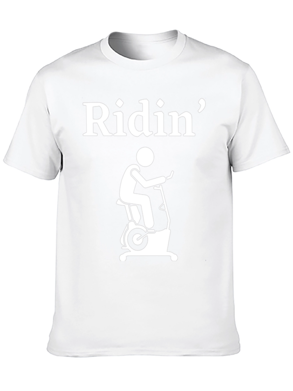 Ridin Exercise Bike Graphic T-Shirt - Black Cotton Tee