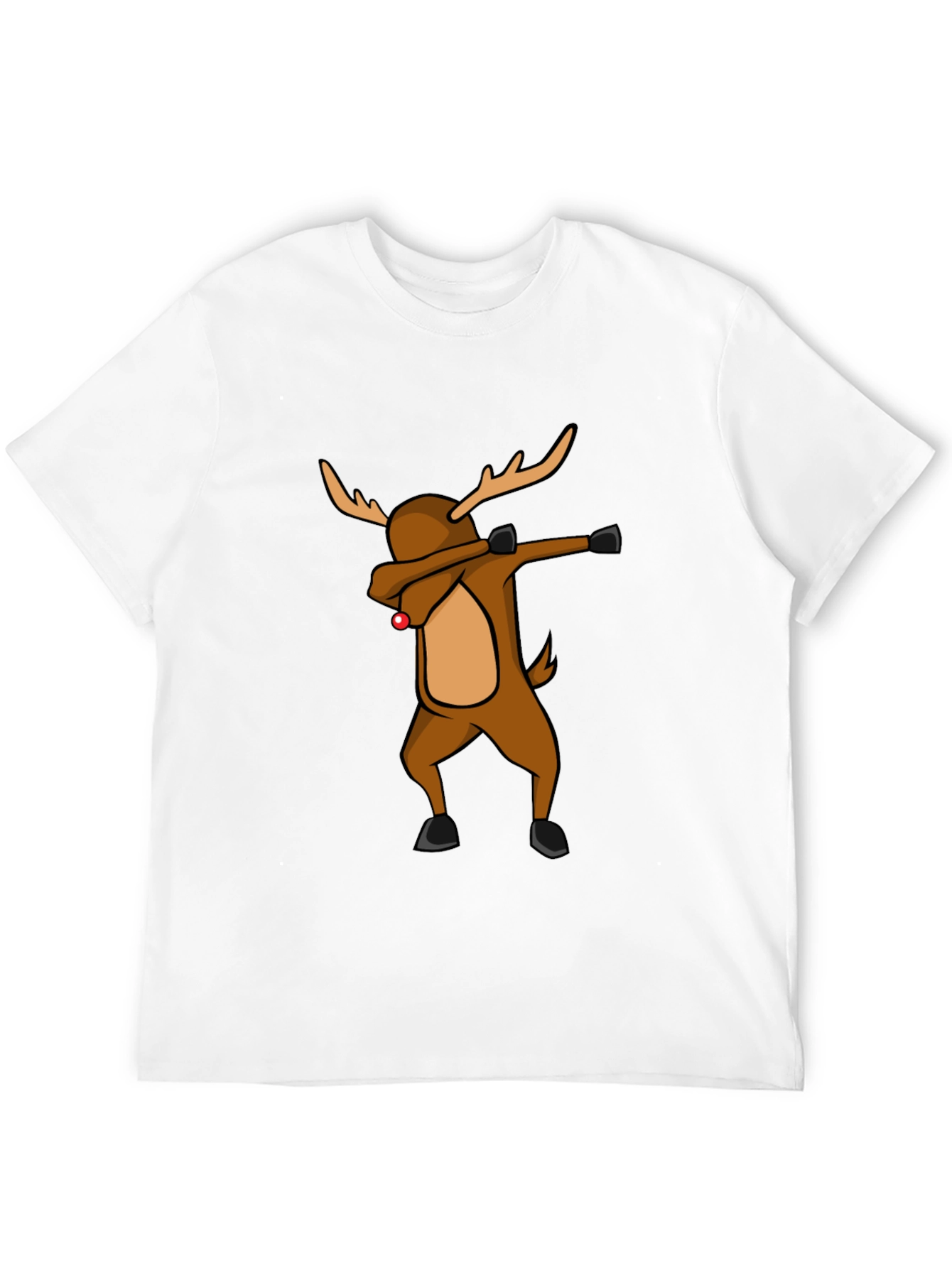 Dabbing Reindeer Christmas T-Shirt - Holiday Apparel