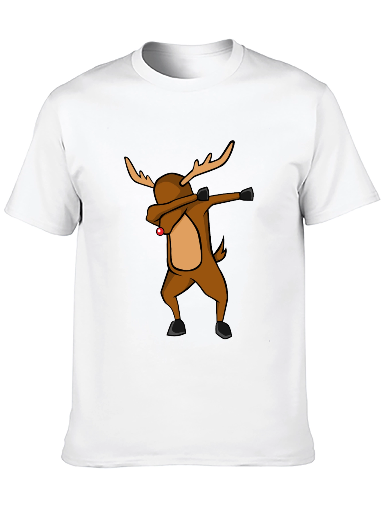 Dabbing Reindeer Christmas T-Shirt - Holiday Apparel