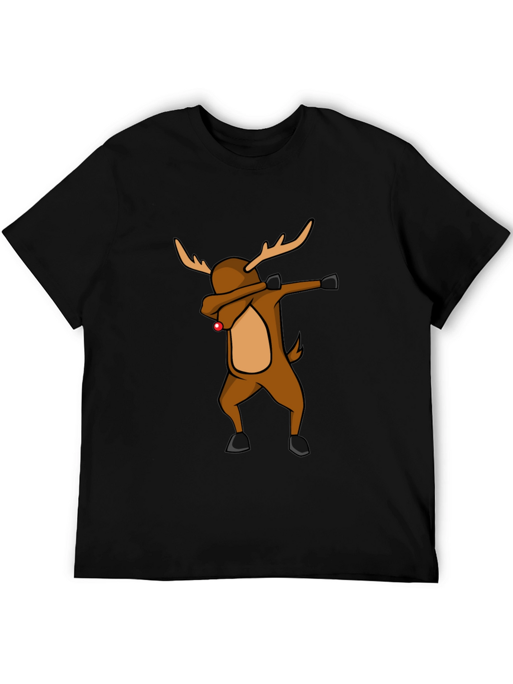 Dabbing Reindeer Christmas T-Shirt - Holiday Apparel