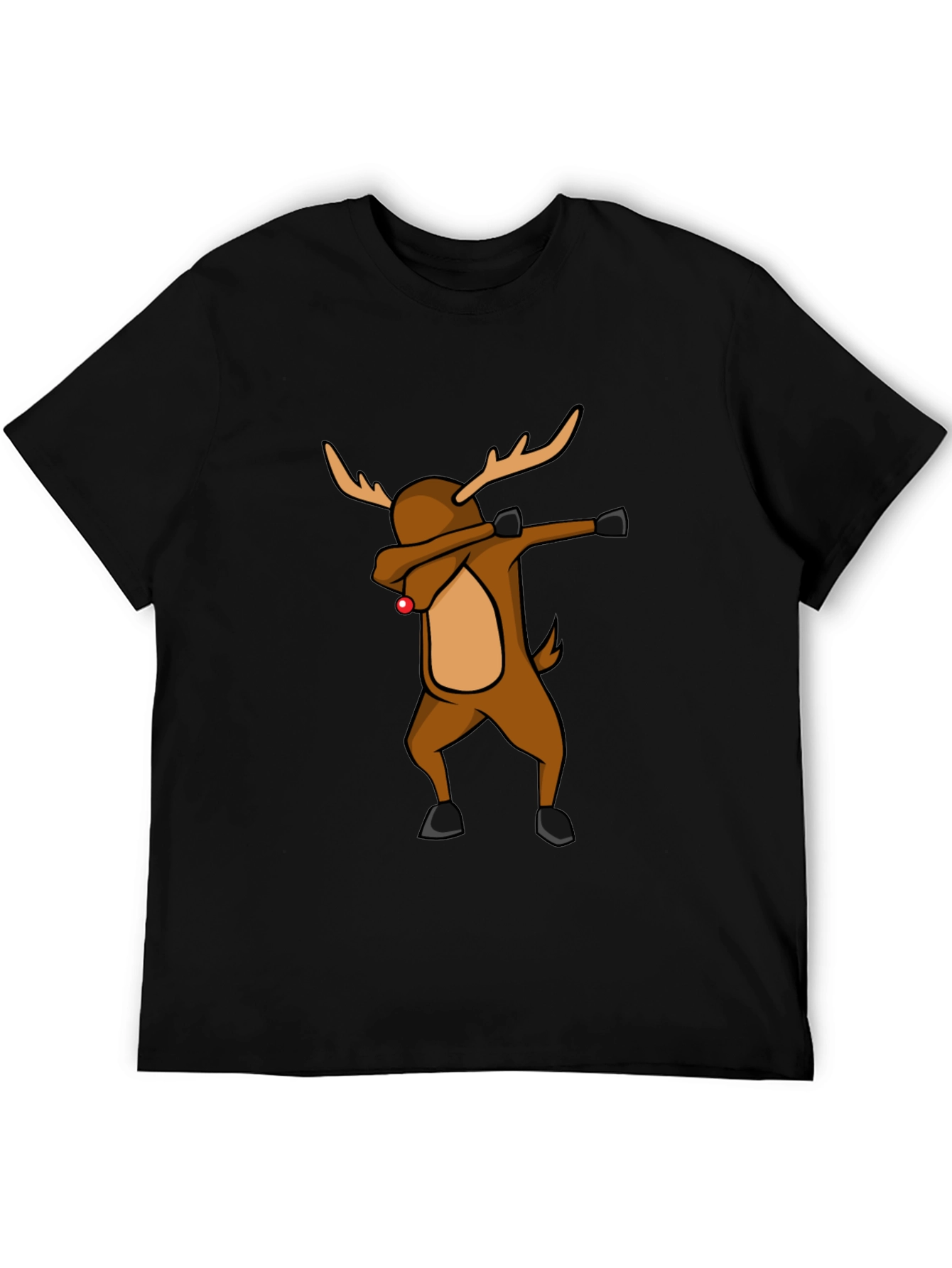 Dabbing Reindeer Christmas T-Shirt - Holiday Apparel