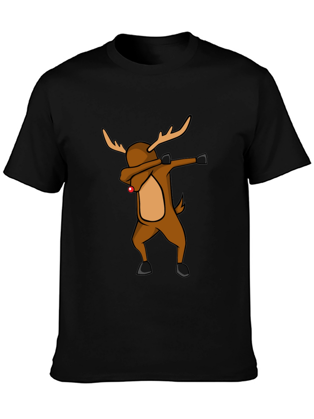 Dabbing Reindeer Christmas T-Shirt - Holiday Apparel