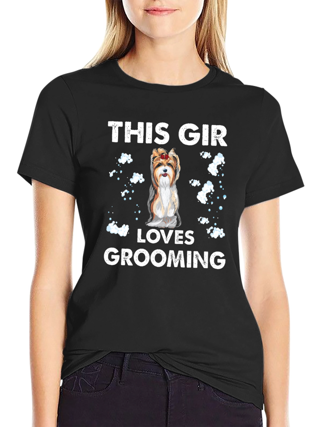 This Girl Loves Grooming Dog T-Shirt