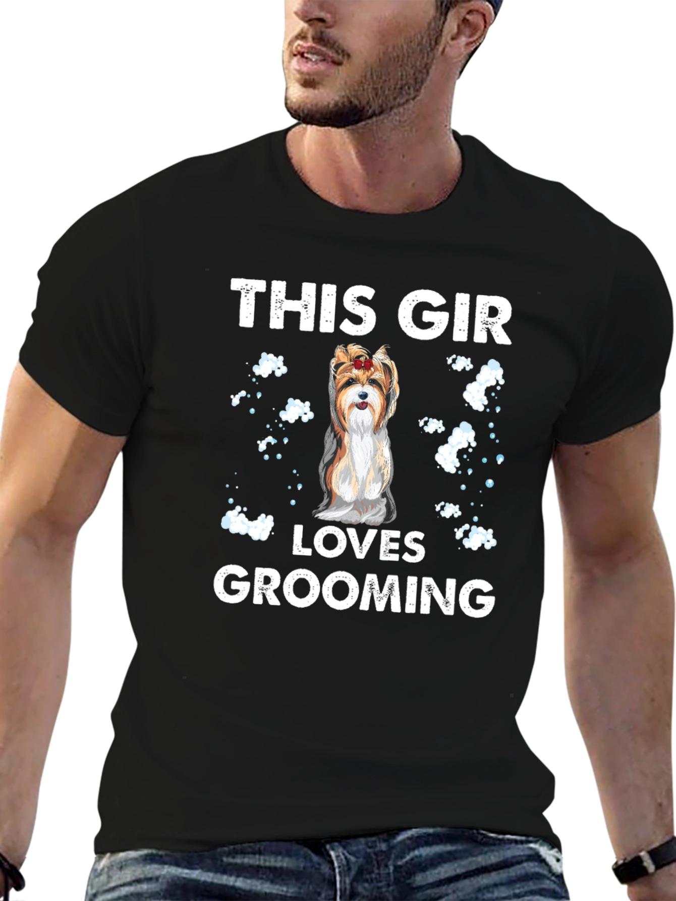This Girl Loves Grooming Dog T-Shirt