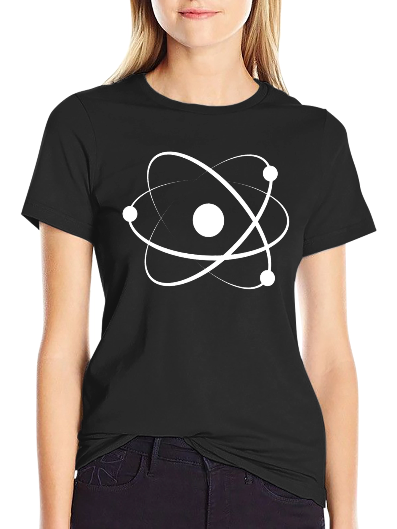 Atom Graphic Black T-Shirt