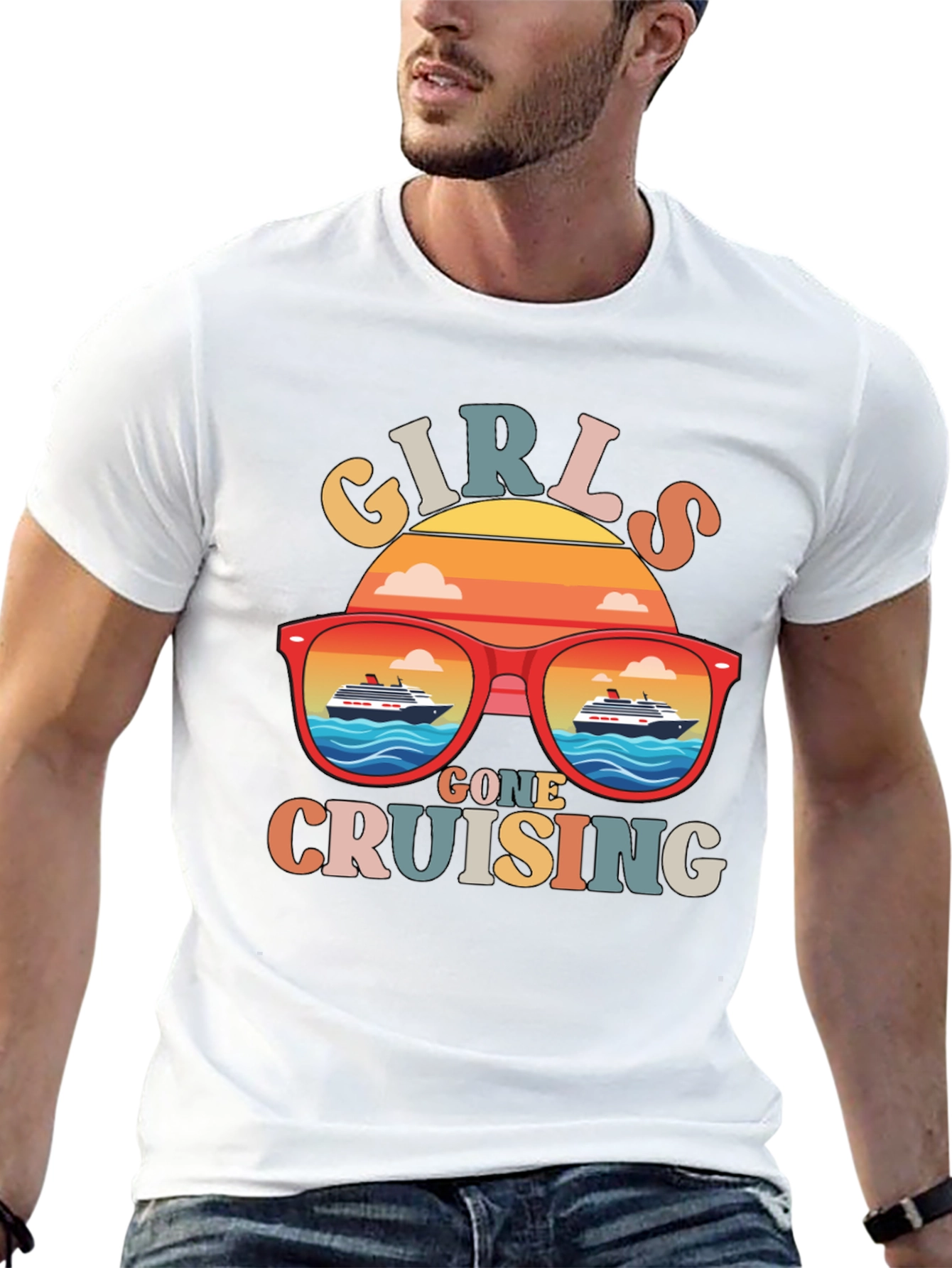 Girls Gone Cruising T-Shirt Retro Cruise Vacation Tee