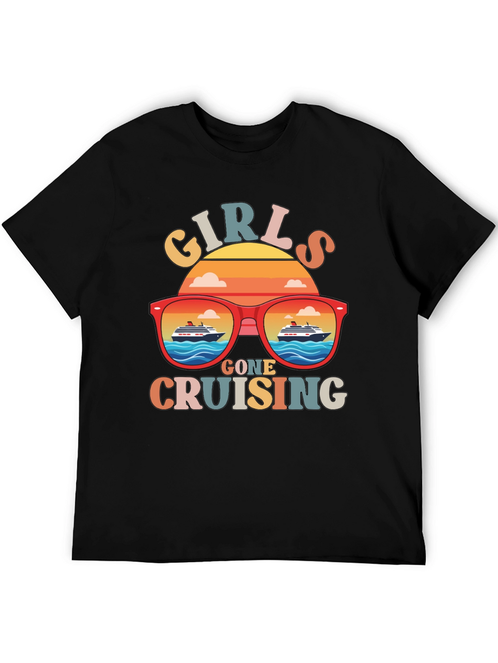Girls Gone Cruising T-Shirt Retro Cruise Vacation Tee