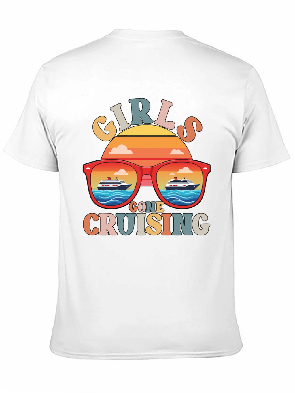 Girls Gone Cruising T-Shirt Retro Cruise Vacation Tee
