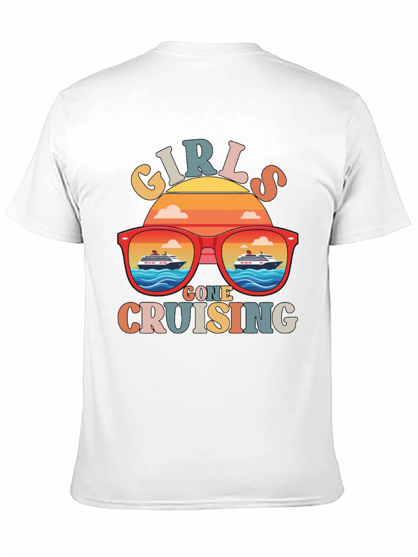Girls Gone Cruising T-Shirt Retro Cruise Vacation Tee