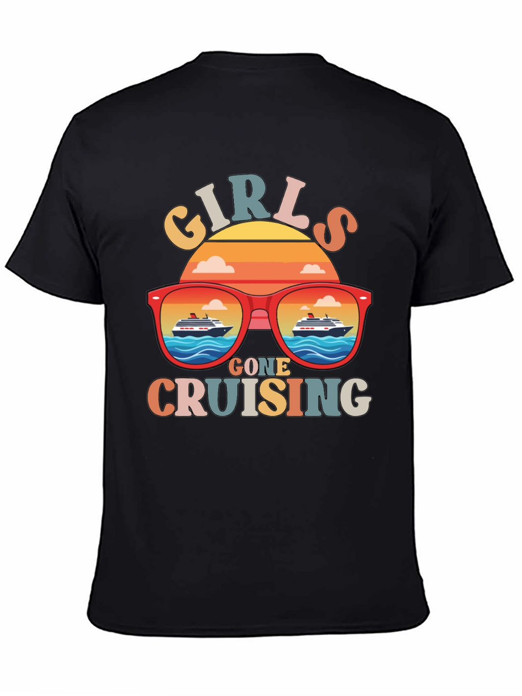 Girls Gone Cruising T-Shirt Retro Cruise Vacation Tee