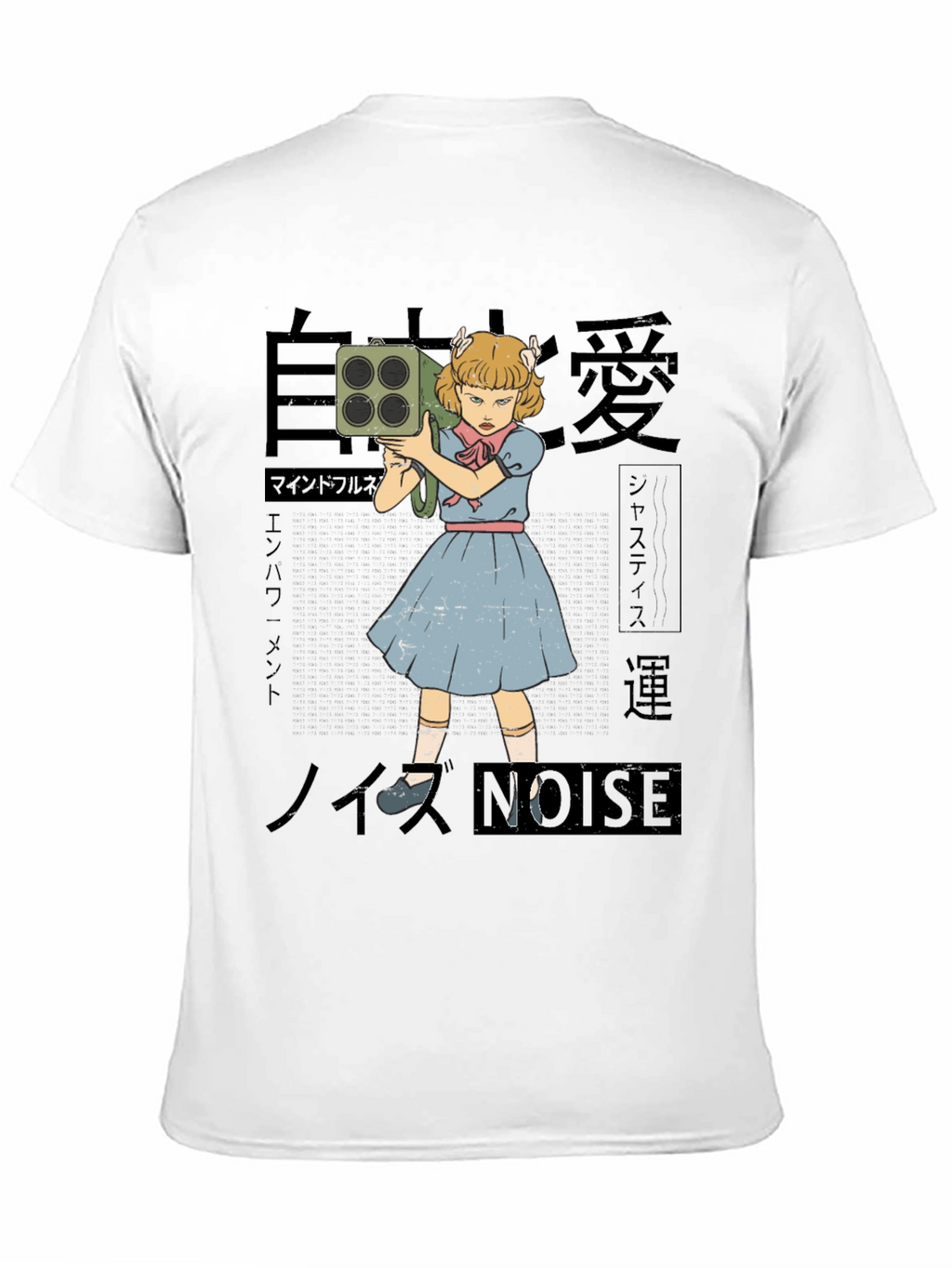Noise Girl Graphic T-Shirt - Edgy Japanese Inspired Tee