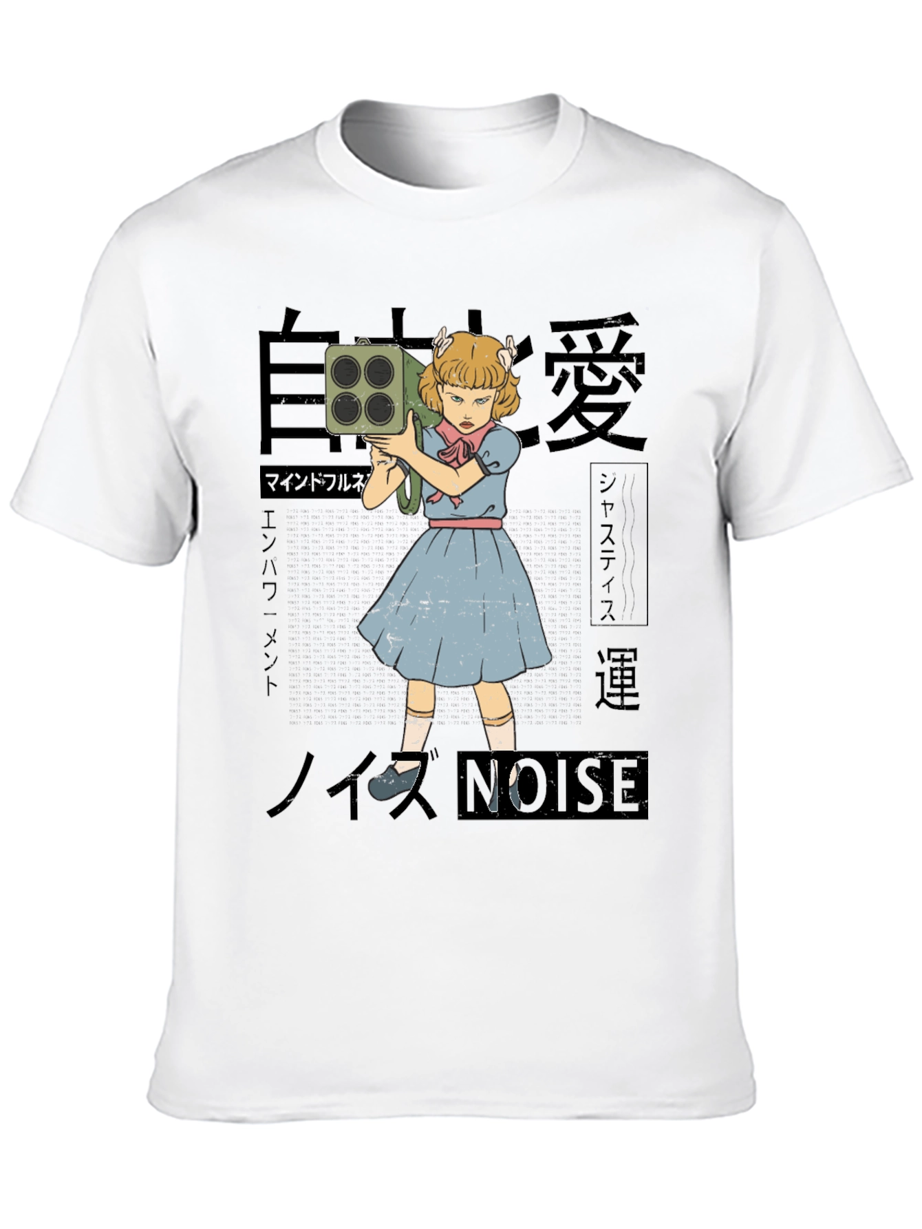 Noise Girl Graphic T-Shirt - Edgy Japanese Inspired Tee