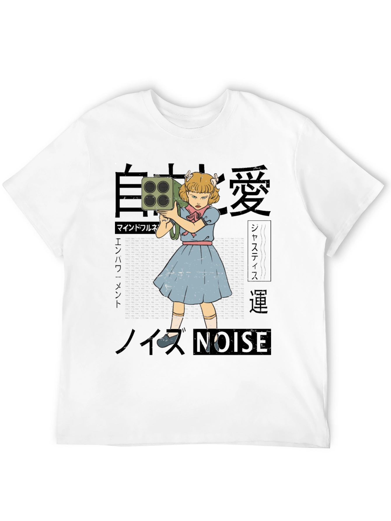 Noise Girl Graphic T-Shirt - Edgy Japanese Inspired Tee