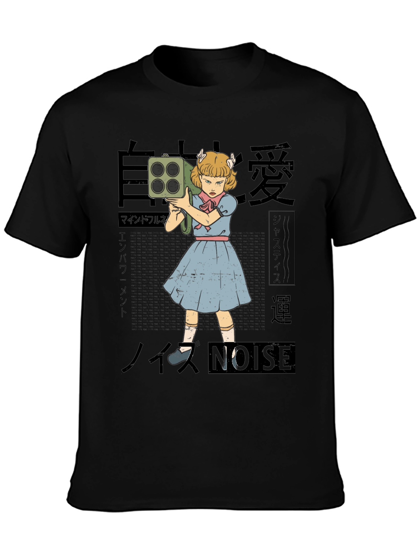 Noise Girl Graphic T-Shirt - Edgy Japanese Inspired Tee