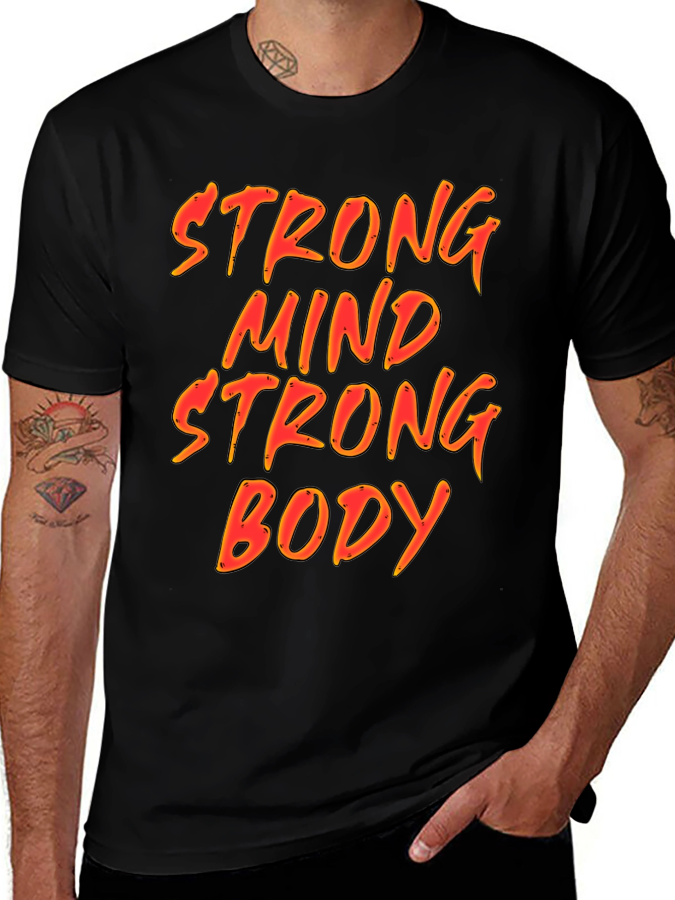 Strong Mind Strong Body Graphic T-Shirt