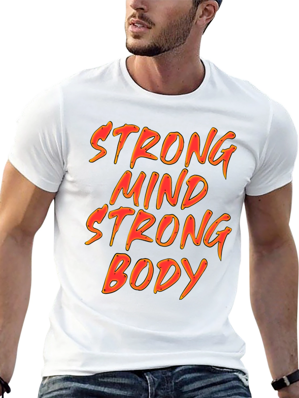 Strong Mind Strong Body Graphic T-Shirt