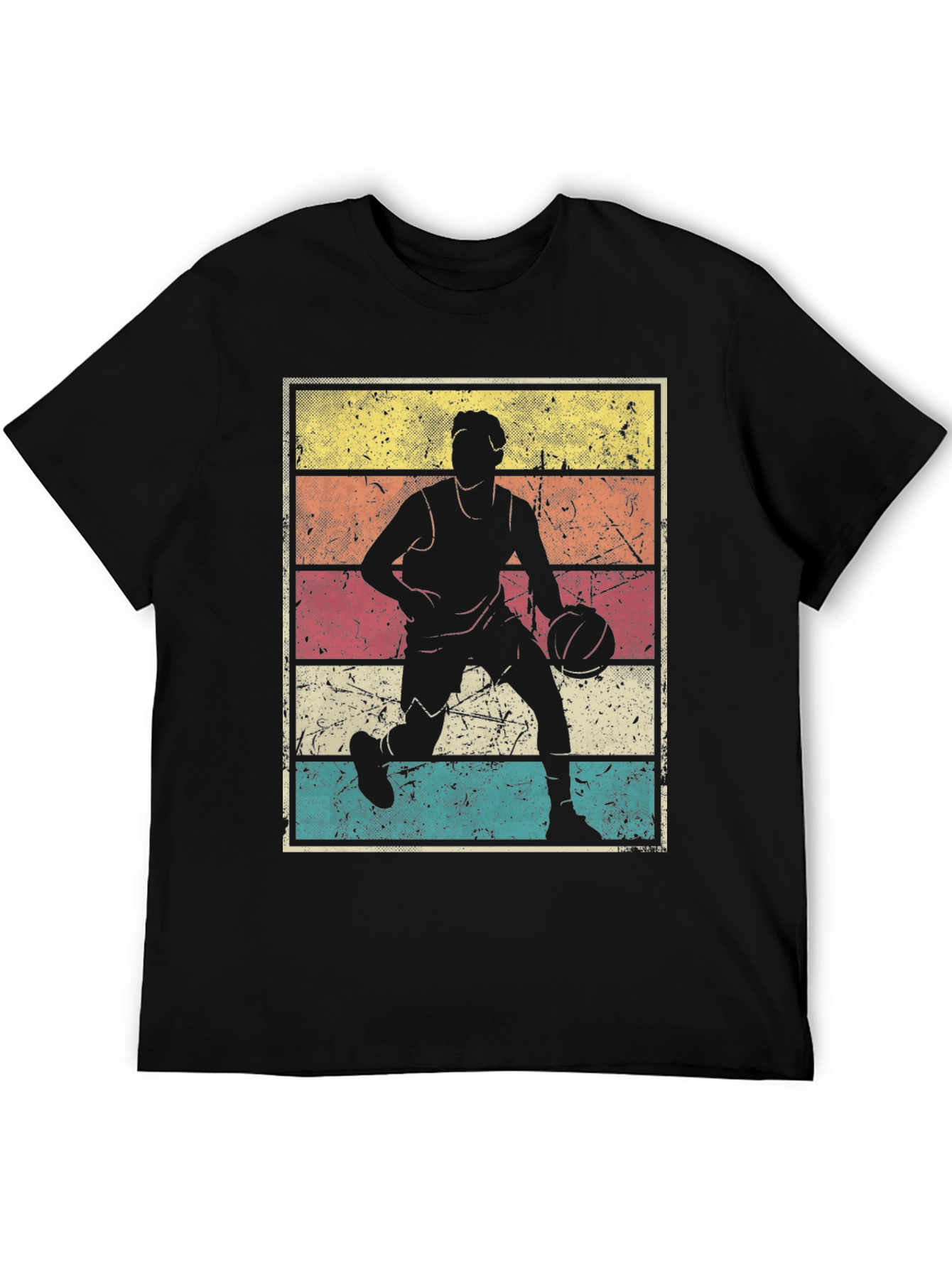 Vintage Style Basketball Player T-Shirt
