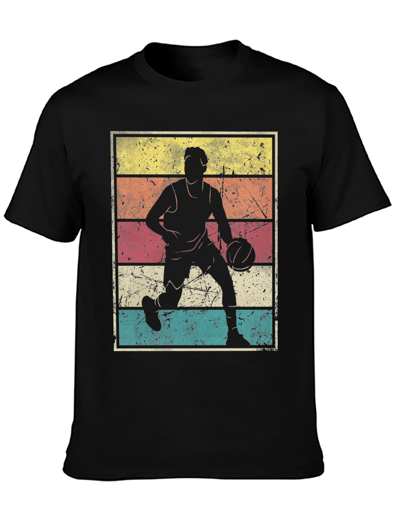 Vintage Style Basketball Player T-Shirt