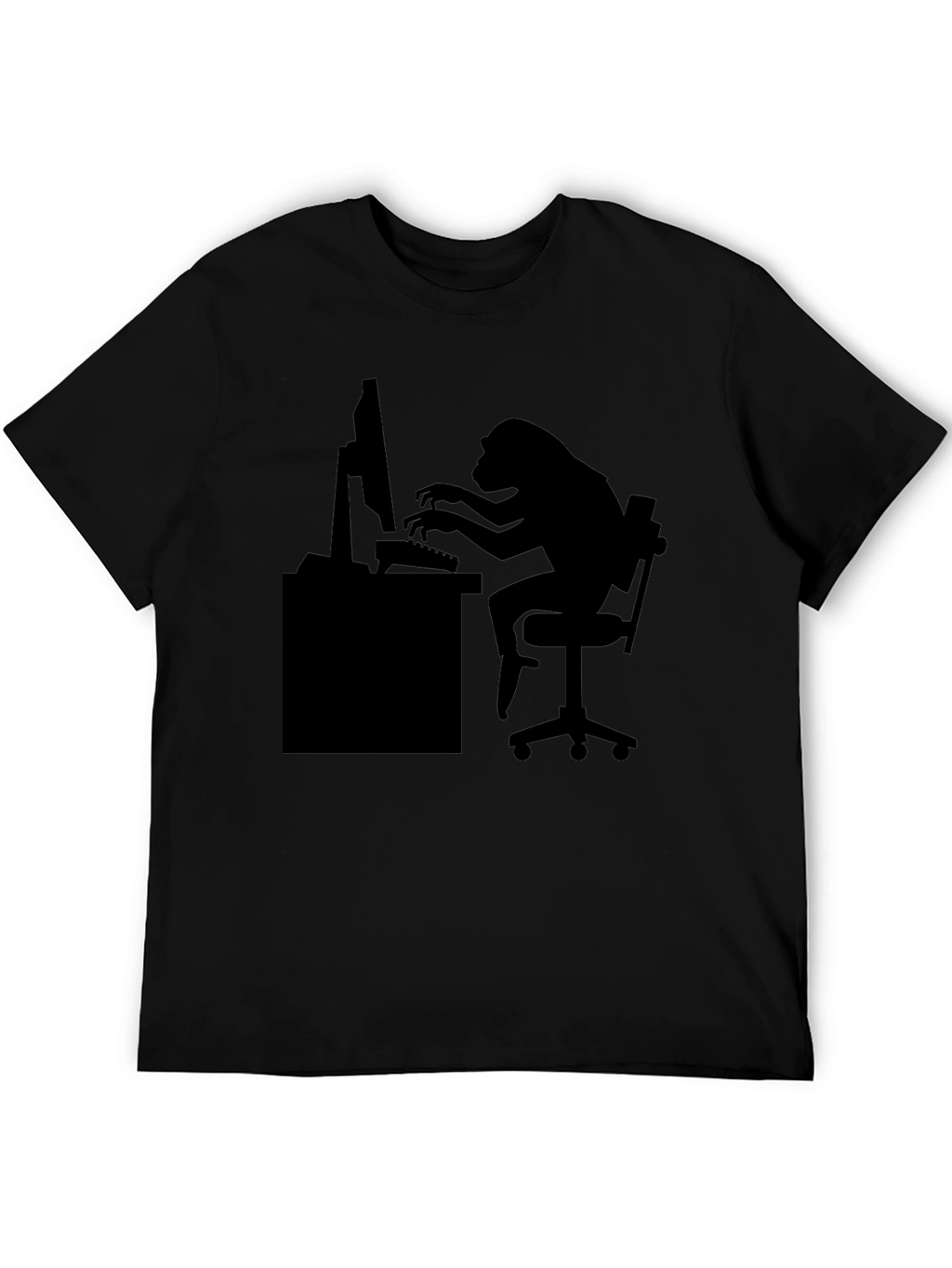 Monkey Coder T-Shirt - Black Graphic Tee