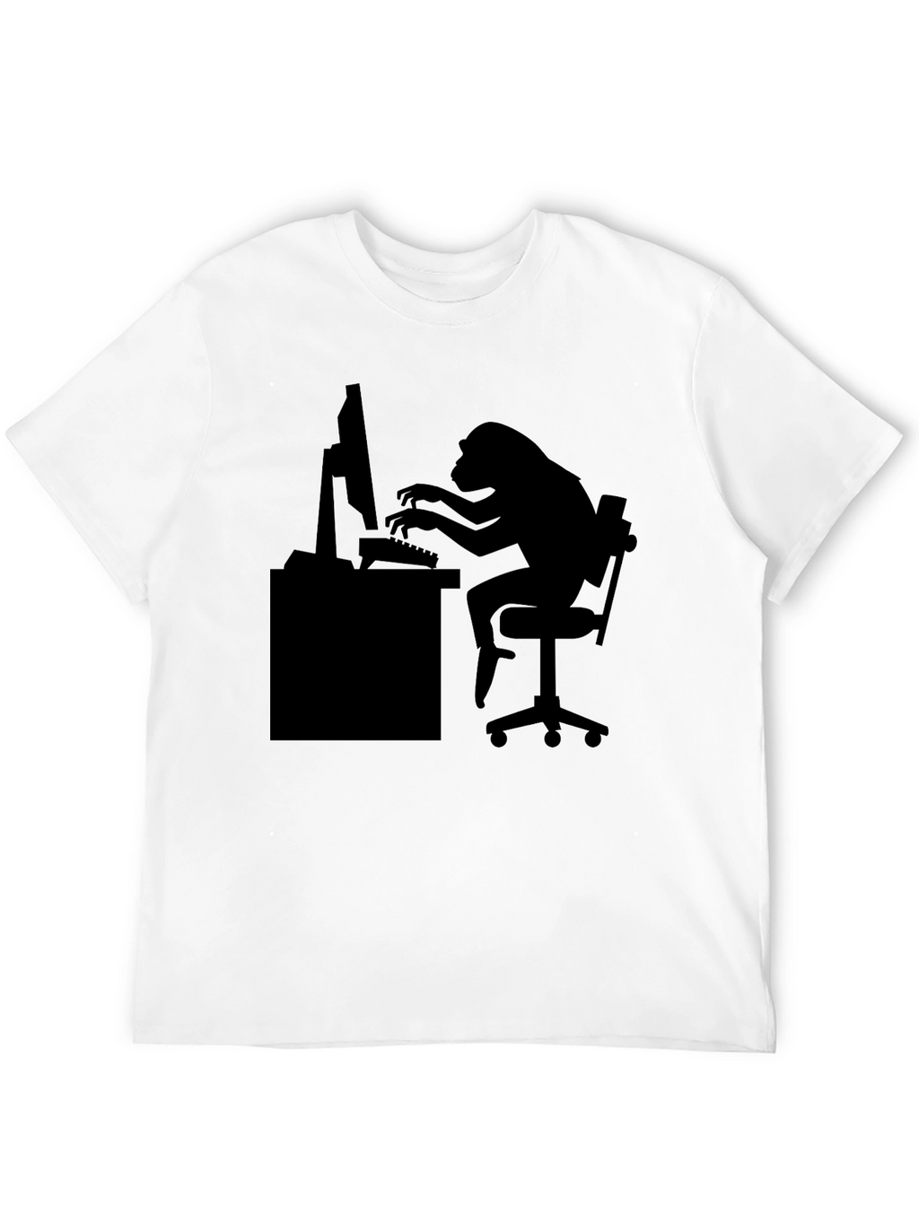 Monkey Coder T-Shirt - Black Graphic Tee