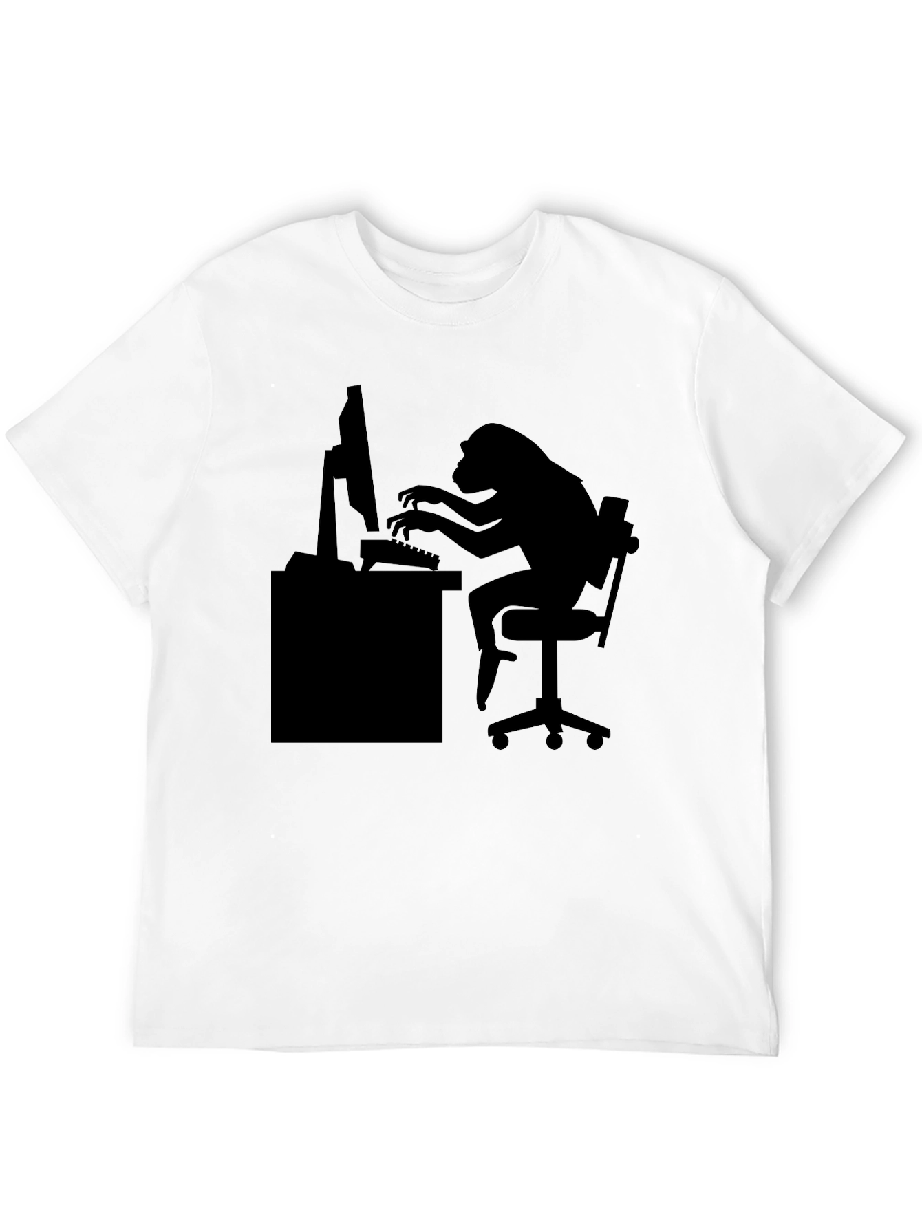 Monkey Coder T-Shirt - Black Graphic Tee